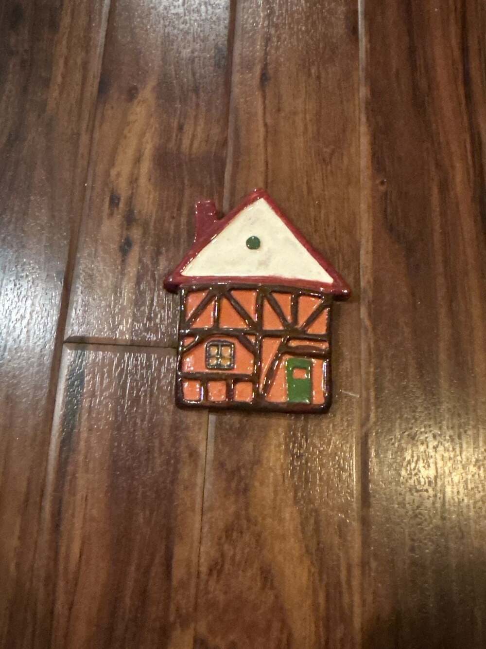 Vintage 1985 Töpferstube Bad Ems German Half-Timbered House Ceramic Wall Plaque - Picture 2 of 8